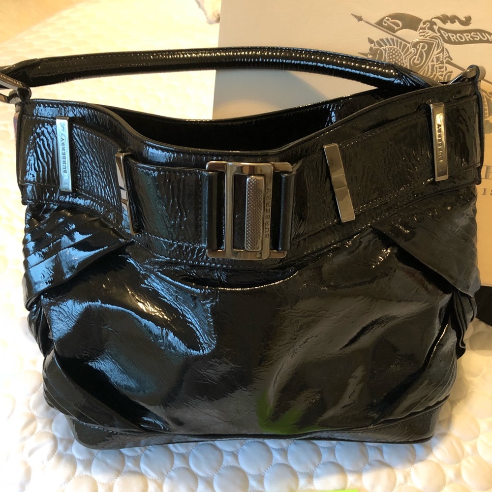 Authentic Burberry Knotted Hobo Handbag
